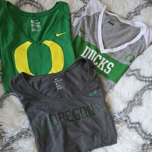 Nike Green and Gray Oregon T-Shirts Trio